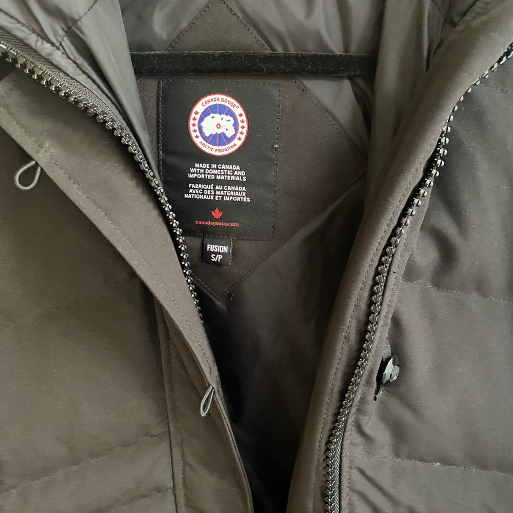 Canada Goose Dark Gray Hooded Jacket - Picture 3 of 3